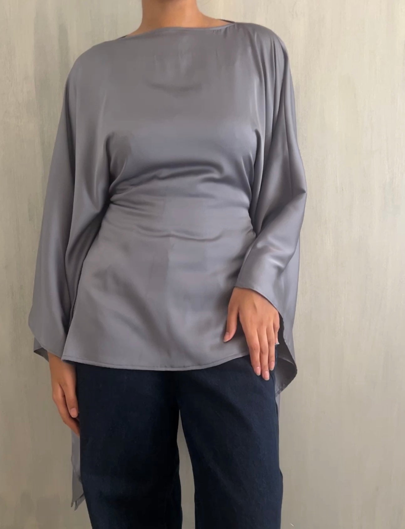 Butterfly Top - Grey